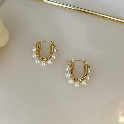Amber Hoops - 18k gold plated | anti tarnish | waterproof