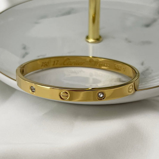 Clara Love Bangle - 18k Gold Plated | anti tarnish | waterproof
