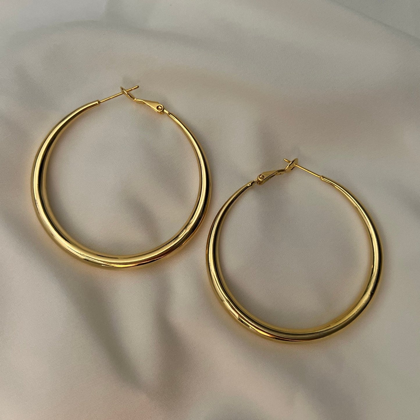 Timeless Gold Hoops - 18k Gold Plated