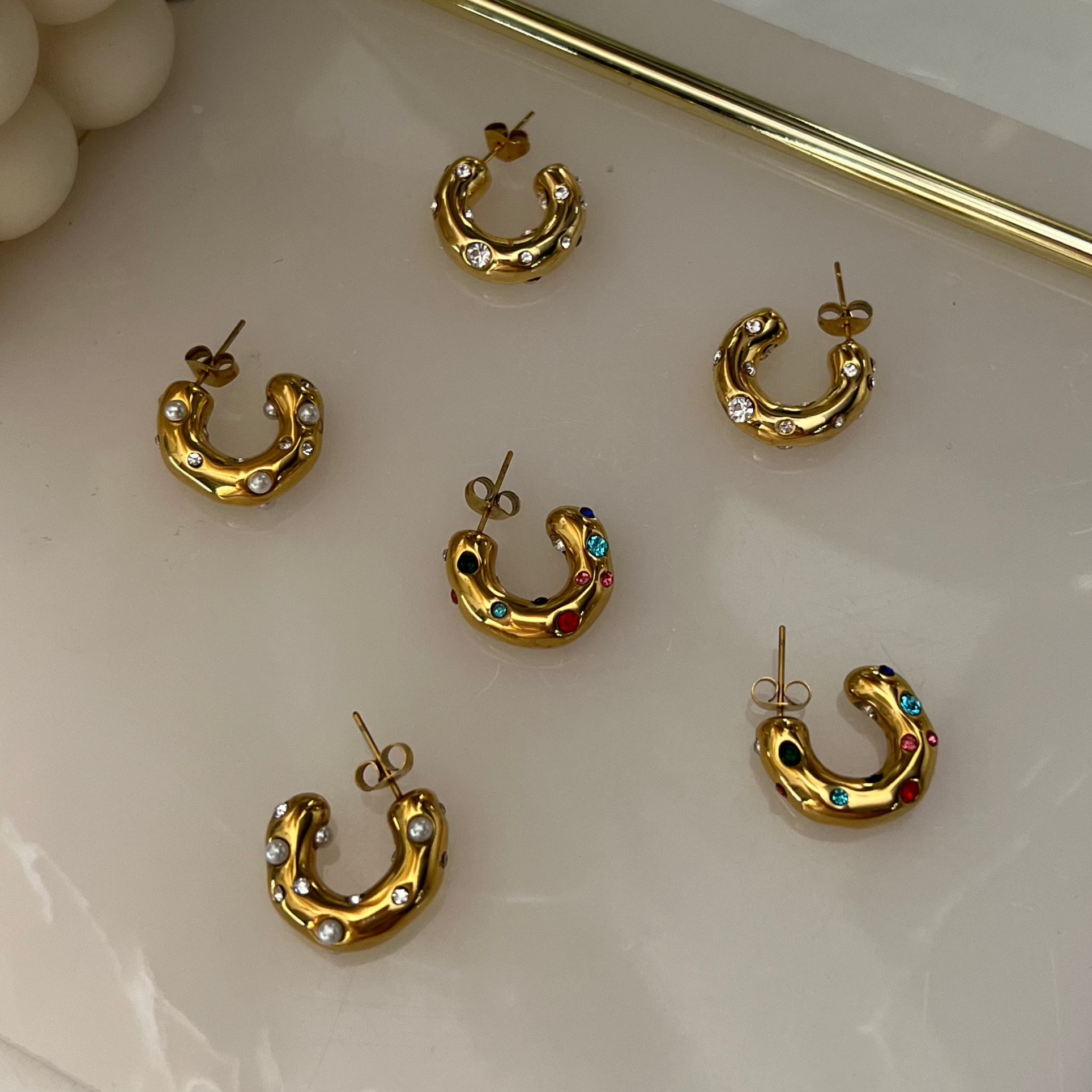 Aria Hoops  - 18k gold plated | waterproof | anti tarnish