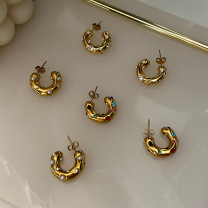Aria Hoops  - 18k gold plated | waterproof | anti tarnish