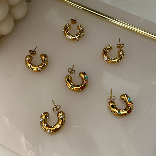 Aria Hoops - 18k gold plated | waterproof | anti tarnish