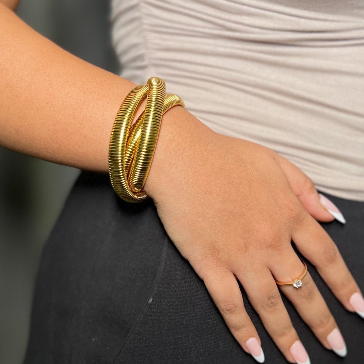 Trinity Entangled Bracelet - 18k Gold Plated