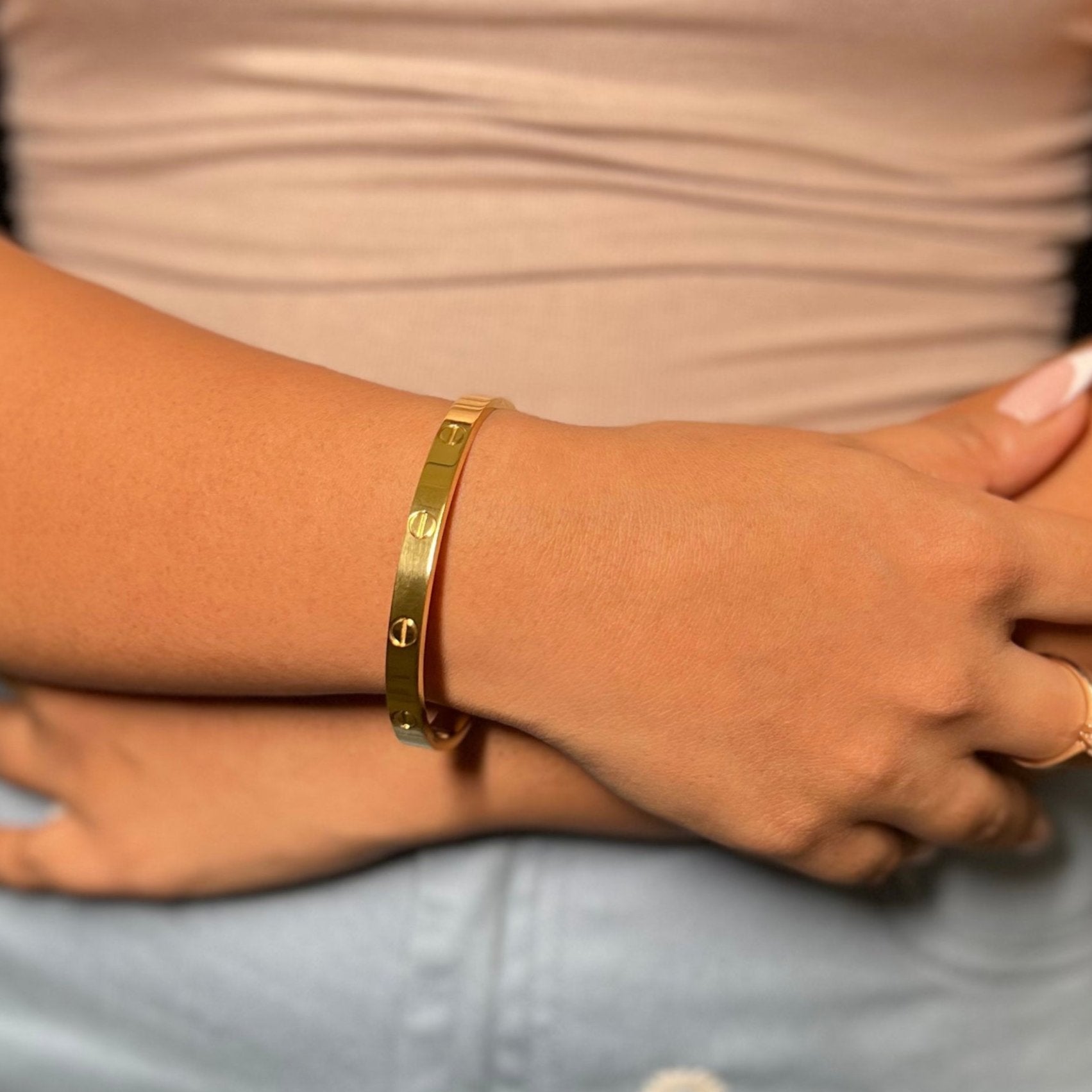Celine Love Bangle - 18k Gold Plated | anti tarnish | waterproof
